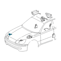 OEM 1998 Lexus GS400 Sensor, Air Bag, Front Diagram - 89173-39116