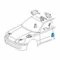OEM Lexus GS300 Sensor Assy, Side Air Bag, LH Diagram - 89830-30040