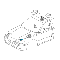 OEM 2000 Lexus GS400 Sensor, Air Bag, Front Diagram - 89173-39126