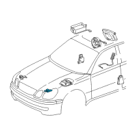 OEM 1998 Lexus GS400 Sensor, Air Bag, Front Diagram - 89173-39126