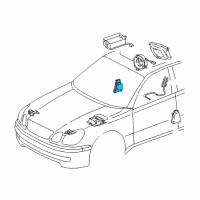 OEM Lexus GS430 Sensor Assy, Side Air Bag, LH Diagram - 89830-30090