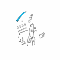 OEM 2001 Chrysler PT Cruiser Molding-Windshield GARNISH Diagram - RJ38MF1AE