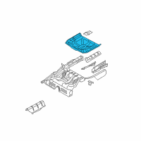 OEM 2007 Mercury Montego Spare Tire Panel Diagram - 8G1Z-5411215-AA