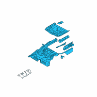 OEM 2005 Ford Five Hundred Floor Pan Assembly Diagram - 5G1Z-5411215-BA