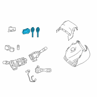 OEM 2017 Toyota RAV4 Cylinder & Keys Diagram - 69057-0R040
