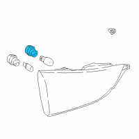 OEM Nissan Rogue Sport Rear Combination Lamp Socket Assembly, Right Diagram - 26551-EJ75A