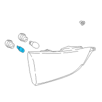 OEM 2020 Nissan Rogue Sport Bulb Diagram - 26261-8999C