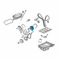 OEM 2004 Saturn Vue Cover Asm-Timing Belt Upper Front Diagram - 12581913