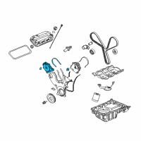 OEM 2007 Saturn Vue Cover Asm-Timing Belt Upper Front Diagram - 12581916