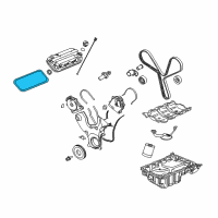 OEM 2005 Saturn Vue Valve Cover Gasket Diagram - 12656477