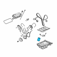 OEM 2005 Saturn Vue Oil Filter Diagram - 12582255