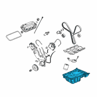 OEM Saturn Vue Oil Pan Diagram - 12582338