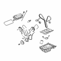 OEM Saturn Vue Seal-Timing Belt Front Lower Cover Diagram - 12581911