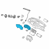 OEM Lincoln MKS Cluster Assembly Diagram - 8A5Z-10849-C