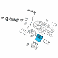 OEM 2011 Lincoln MKS Dash Control Unit Diagram - AA5Z-19980-D