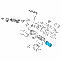 OEM 2011 Lincoln MKS Dash Control Unit Diagram - AA5Z-19980-B