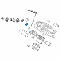 OEM 2011 Lincoln MKS Headlamp Switch Diagram - AA5Z-11654-AA