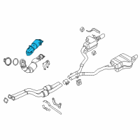 OEM 2016 BMW Z4 Catalytic Converter Diagram - 18-30-7-647-041