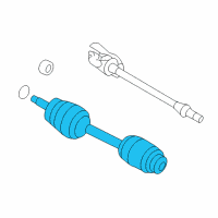 OEM Hyundai Santa Fe Shaft Assembly-Drive, RH Diagram - 49500-2B610