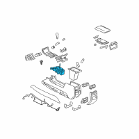 OEM Cadillac Shifter Diagram - 25927245