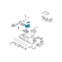 OEM Buick Cup Holder Diagram - 25804618