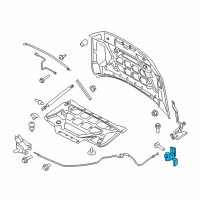 OEM Ford F-350 Super Duty Release Handle Diagram - FL3Z-16916-AA