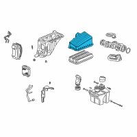 OEM Honda Odyssey Cover, Air Cleaner Diagram - 17211-P8F-A01