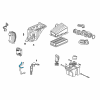 OEM 2001 Honda Odyssey Hose A, In. Heater Outlet Diagram - 19656-P8F-A00