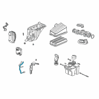 OEM 2001 Honda Odyssey Hose B, In. Heater Inlet Diagram - 19654-P8F-A00