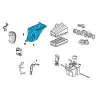 OEM Honda Odyssey Case Set, Air Cleaner Diagram - 17244-P8F-S00