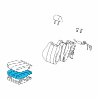 OEM 1999 Toyota Solara Seat Cushion Pad Diagram - 71051-06010