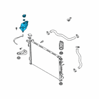 OEM 2020 Hyundai Palisade Reservoir Tank Assembly Diagram - 25430-S1000