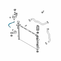 OEM 2021 Hyundai Palisade Hose-Radiator Reservoir Diagram - 25443-S8500