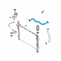 OEM 2021 Hyundai Palisade Hose Assembly-Radiator, UPR Diagram - 25414-S8500