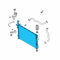 OEM 2022 Hyundai Palisade Radiator Assy Diagram - 25310-S8700