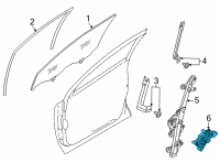 OEM 2021 Nissan Rogue Motor Assy-Regulator, LH Diagram - 80751-6RR1A