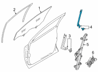 OEM Nissan Rogue SASH Assembly-Front Door, Lower RH Diagram - 80214-6RA0A