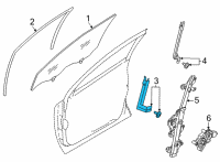 OEM Nissan Rogue Sash Assy-Front Door, Front LH Diagram - 80215-6RA1A