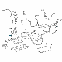 OEM 2020 Lexus LC500h Gage Assy, Fuel Sender Diagram - 83320-11080