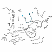 OEM 2020 Lexus LC500h Wire, Fuel Tank Diagram - 82413-50010