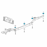 OEM 2000 Chevrolet Tahoe Cushion Diagram - 15201142