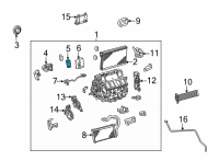 OEM Toyota Prius AWD-e Expansion Valve Diagram - 88515-50320