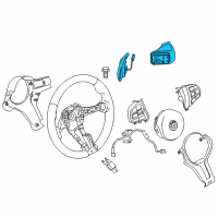 OEM Set, Gearshift Paddles, M Steering Wheel Diagram - 61-31-7-847-610