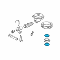 OEM Chevrolet S10 Blazer Duct Seal Diagram - 25511809