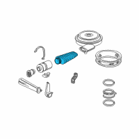 OEM 1995 GMC C3500 Duct-Rear Air Intake Diagram - 25099607