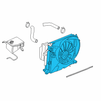 OEM Jeep Grand Cherokee Engine Cooling Radiator Diagram - 55116849AC