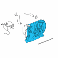 OEM Jeep Commander Engine Cooling Radiator Diagram - 55116849AC