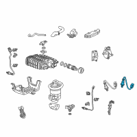 OEM 2009 Honda Accord Sensor, Laf Rear Diagram - 36541-R70-A02