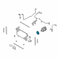 OEM Nissan Pathfinder Clutch Assembly - Compressor Diagram - 92660-1W910