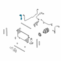 OEM 2000 Infiniti QX4 Pipe Front Cooler, High A Diagram - 92441-0W009